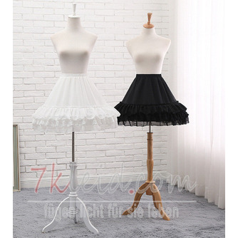 Schwarz / weiß Lolita Tüll Petticoat, Cosplay Petticoat, geschwollener Tüllrock, flauschiger Petticoat, Ballett-Tutu-Rock. 45CM - Seite 1