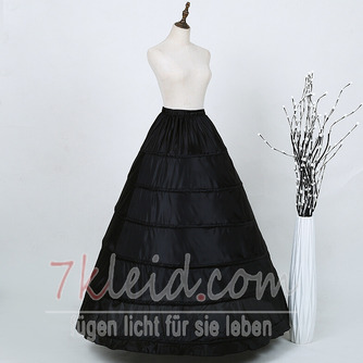 Elastischer Petticoat mit sechs Stahlringen in der Taille, schwarz-weißer Hochzeitskleid-Petticoat - Seite 5