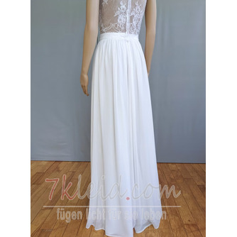 Einfacher Hochzeitskleid-Skir Boho-Hochzeitsrock Eleganter Hochzeitsrock Frauen-Chiffon-Rock - Seite 4