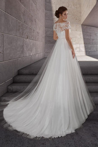 Brautkleid Schwangere Empire edel Durchsichtige Ärmel Sweep Zug - Seite 2