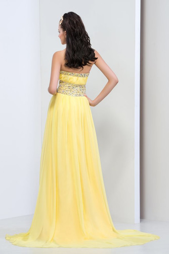 Natürliche Taille Ärmellos Nackenband Chiffon Reißverschluss Sommer Ballkleid - Seite 2