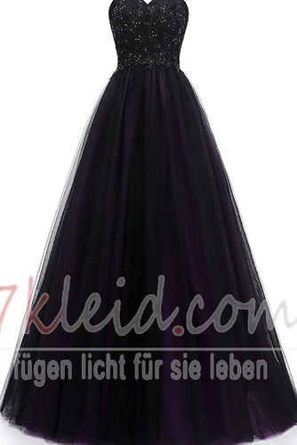 Abendkleid Sommer A-Linie Herz-Ausschnitt Elegant Rücken Schnürung - Seite 4