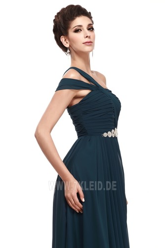 Bodenlang Kurze Ärmel Empire Kleine Größe Chiffon Brautmutterkleid - Seite 4