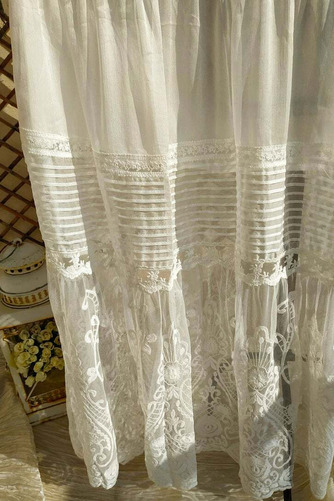 Brautkleid Applike Hoch Überdachte Bodenlang im Freien Empire Taille - Seite 9