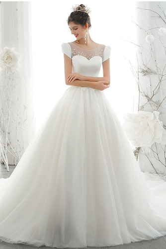 Brautkleid Kirche Herbst Elegant bandage Mehrschichtige Bördeln - Seite 3