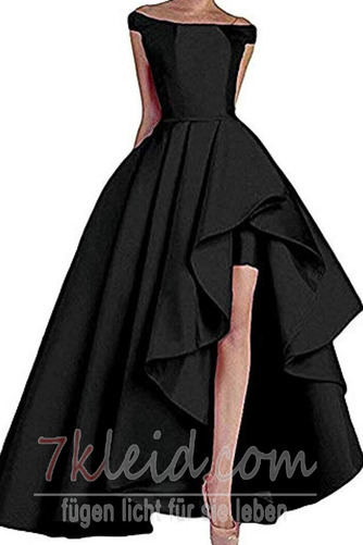 Ballkleid Schulterfrei Asymmetrisch Natürliche Taille Romantisch - Seite 7