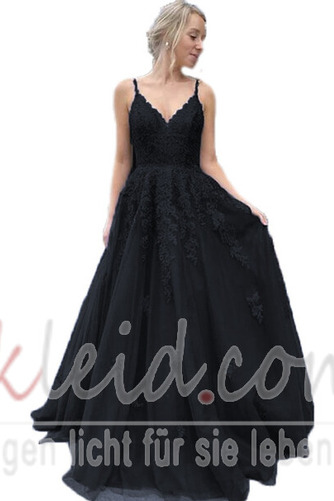 Abendkleid A-Linie Elegant Lange Ärmellos Mittelgröße Bördeln - Seite 6