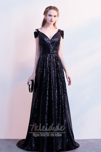 Elegant Natürliche Taille Drapierung Kurze Ärmel Lange Ballkleid - Seite 1