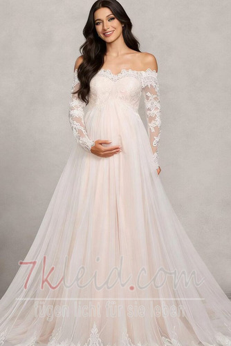 Brautkleid Spitze Sommer Luxus Empire Empire Taille Spitze - Seite 1