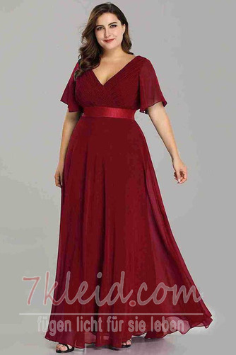 Abendkleid Winter Apfelförmig Jahr 2023 A-Linie Chiffon Elegant - Seite 1