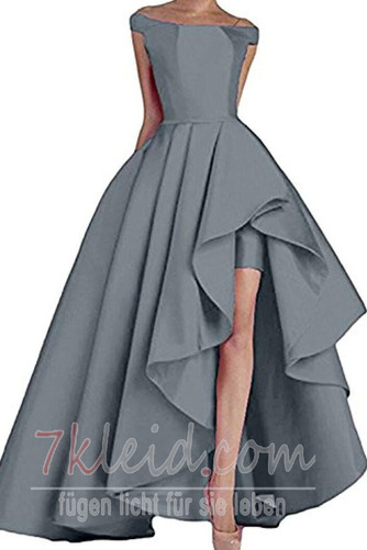 Ballkleid Schulterfrei Asymmetrisch Natürliche Taille Romantisch - Seite 6