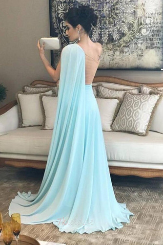 Ballkleid Herbst Ärmellos Ein Schulter A-Linie Natürliche Taille - Seite 2