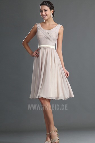 Informell Schaufel Outdoor Falte Mieder Sommer Chiffon Abendkleid - Seite 2