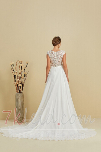 Brautkleid Empire Strand Sommer Elegant Ärmellos Drapierung - Seite 2