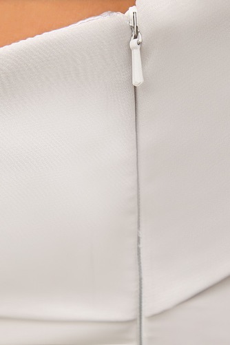 Chiffon Plissiert Kurz Natürliche Taille Reißverschluss Ballkleid - Seite 7