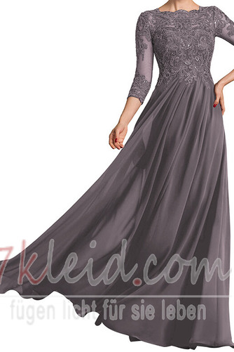 Brautmutterkleid Jahr 2023 Chiffon Drapierung Umgedrehtes Dreieck A-Linie - Seite 4