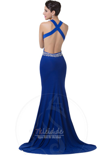 Natürliche Taille Ärmellos Bördeln Mittelgröße A-Linie Lange Abendkleid - Seite 2