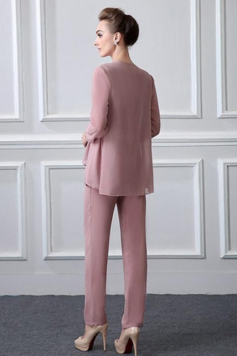 Drapierung Mit Jacke Luxus Natürliche Taille Spitzen-Overlay Hosenanzug Kleid - Seite 3