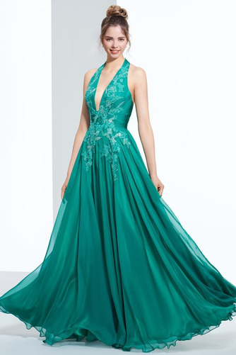 Natürliche Taille Sommer Pick-Ups Sweep Zug Chiffon Sexy Ballkleid - Seite 2