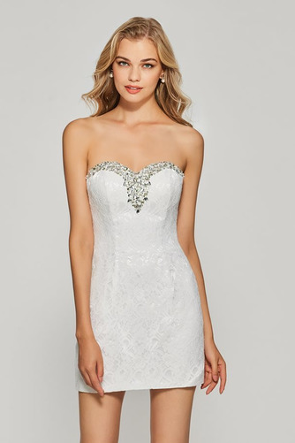 Natürliche Taille Sexy Ärmellos Rückenfrei Chiffon Cocktailkleid - Seite 4