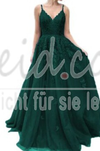 Abendkleid A-Linie Elegant Lange Ärmellos Mittelgröße Bördeln - Seite 3