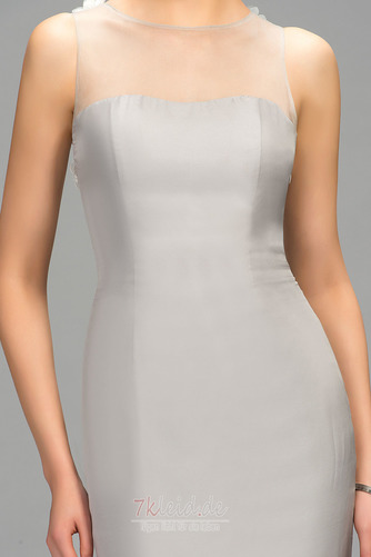 Bodenlang Schlicht Natürliche Taille Applike Frühling Abendkleid - Seite 4