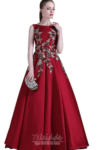 Abendkleid Herbst Jahr 2019 Satin Applike Umgedrehtes Dreieck - Seite 5