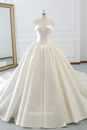 Drapierung Elegant Ärmellos Sanduhrförmig Trägerlos Brautkleid - Seite 1