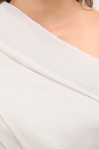 Chiffon Plissiert Kurz Natürliche Taille Reißverschluss Ballkleid - Seite 5