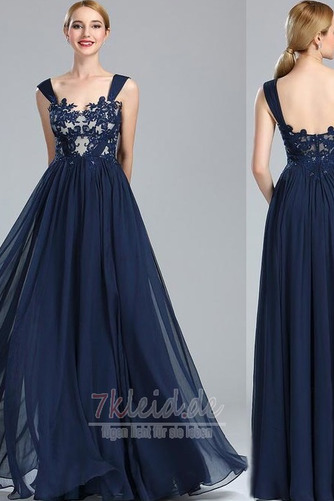 Chiffon Sweep Zug Birneförmig Elegant Reißverschluss Abendkleid - Seite 1