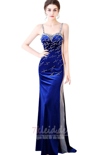 Schmuck dekorativ Mieder Sweep Zug Natürliche Taille Spaghettiträger Etui Ballkleid - Seite 1