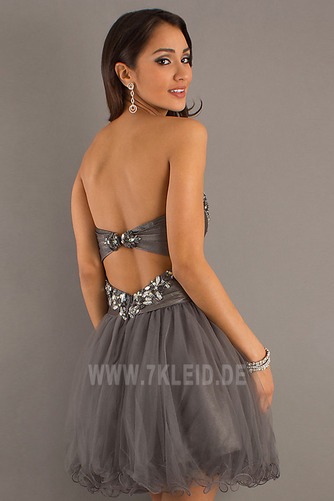 Sommer Organza Ärmellos Glamouröse Natürliche Taille Ballkleid - Seite 3