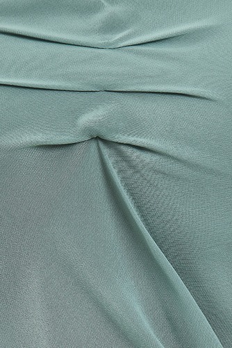 Konservativ Plissiert Kurze Ärmel Trägerlos Chiffon Brautmutterkleid - Seite 6