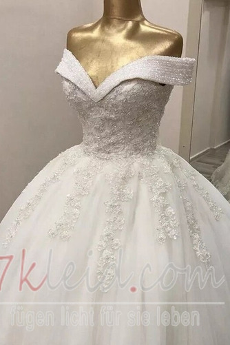 Brautkleid Herbst Sanduhrförmig Gekappte Ärmel bandage Ärmellos - Seite 3