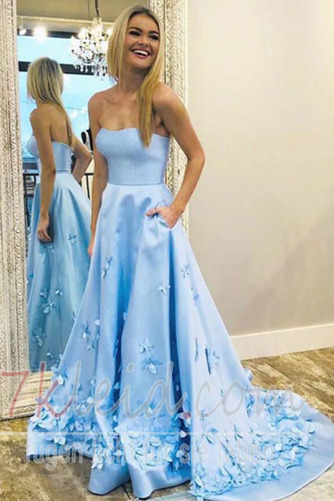 Ballkleid Ärmellos Applike Birneförmig Natürliche Taille Elegant - Seite 1