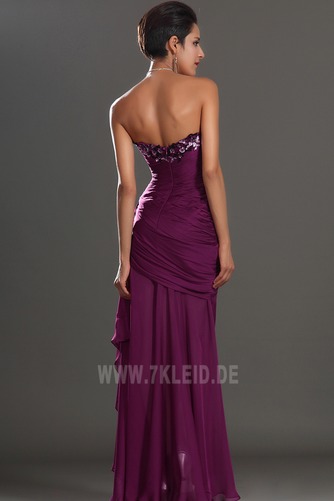 Oberschenkel-Hoch Geschlitzt Bördeln Tiefe Taille Glamouröse Chiffon Ballkleid - Seite 8