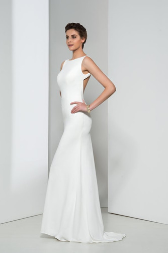 Satin Elegant Rückenfrei Meerjungfrau Drapierung Lange Abendkleid - Seite 2