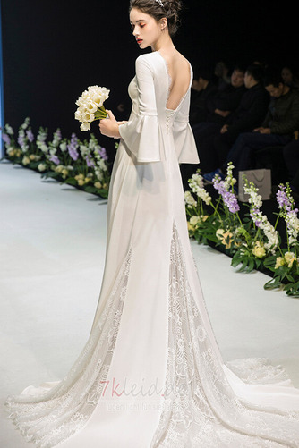 Brautkleid Lange Ärmel Frühling Jahr 2019 A-Linie Bischof Ärmel - Seite 5