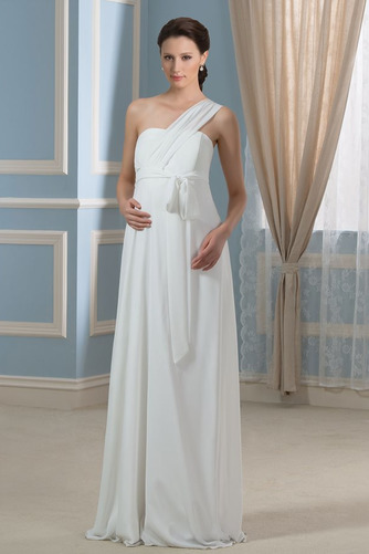 Sweep Zug Falte Mieder Strand edel Rosendekor Empire Brautkleid - Seite 1