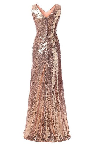 Sternenhimmel Vintage Ärmellos Mittelgröße Reißverschluss Pailletten-Kleid - Seite 2