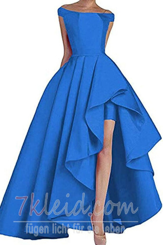 Ballkleid Schulterfrei Asymmetrisch Natürliche Taille Romantisch - Seite 8