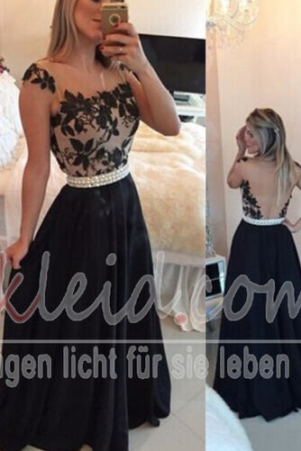 Abendkleid Sommer Perlengürtel Elegant Natürliche Taille Perle - Seite 1