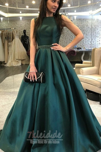 Elegant Ärmellos Juwel Frühling A-Linie Lange Ballkleid - Seite 1