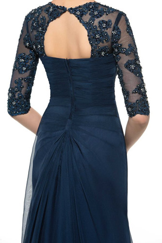 Spitzen-Overlay Natürliche Taille Pick-Ups Falte Mieder Brautmutterkleid - Seite 5