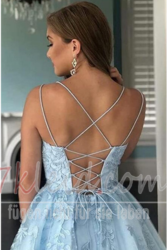 Cocktailkleid Sommer Sexy A-Linie Ärmellos Spaghettiträger Natürliche Taille - Seite 2