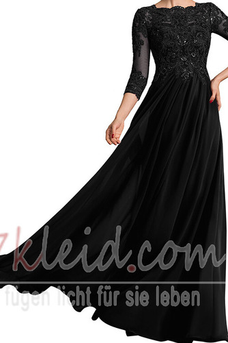 Brautmutterkleid Jahr 2023 Chiffon Drapierung Umgedrehtes Dreieck A-Linie - Seite 5