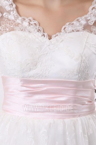 Gekappte Ärmel Tüll Sommer Swing Natürliche Taille Ballkleid - Seite 7