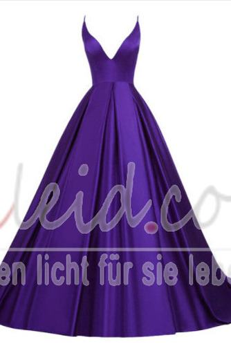 Ballkleid Herbst Sweep Zug A-Linie Kreuz V-Ausschnitt Tiefer V-Ausschnitt - Seite 10