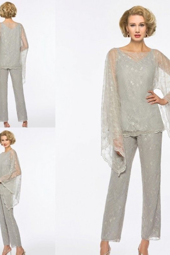 2 Stück Frühling Bateau Lockere Ärmel Drapierung moderne Hosenanzug Kleid - Seite 1