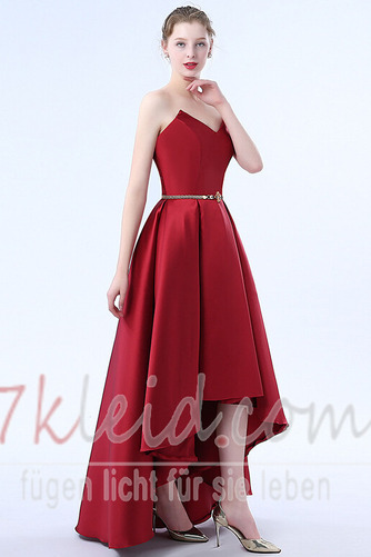 Ballkleid Birneförmig Elegant Asymmetrisch Asymmetrisch Natürliche Taille - Seite 4